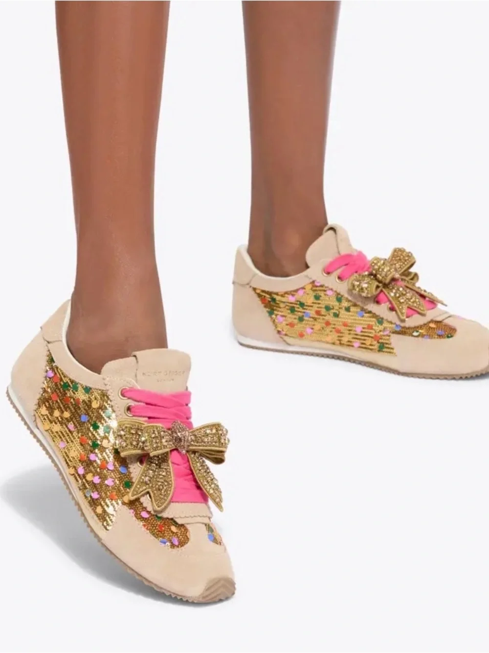 NWOB KURT GEIGER | Islington Bow Sneakers.
